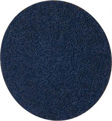 Merit Abrasives - 3" Disc Diam, 40 Grit, Zirconia Alumina Quick Change Disc - Type R Attaching System, Coated, Blue, Coarse Grade, 20,000 RPM - Industrial Tool & Supply