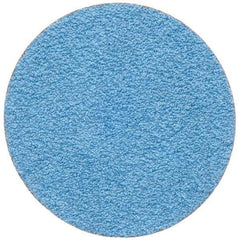 Merit Abrasives - 2" Disc Diam, 60 Grit, Zirconia Alumina Quick Change Disc - Type S Attaching System, Coated, Blue, Medium Grade, 30,000 RPM - Industrial Tool & Supply