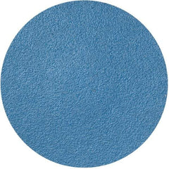 Merit Abrasives - 3" Disc Diam, 80 Grit, Zirconia Alumina Quick Change Disc - Type R Attaching System, Coated, Blue, Medium Grade, 20,000 RPM - Industrial Tool & Supply