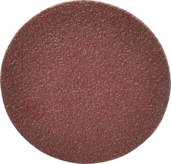 Merit Abrasives - 2" Diam, 60 Grit Aluminum Oxide Adhesive PSA Disc - Coarse Grade, Black, Cloth Backing, Flexible - Industrial Tool & Supply