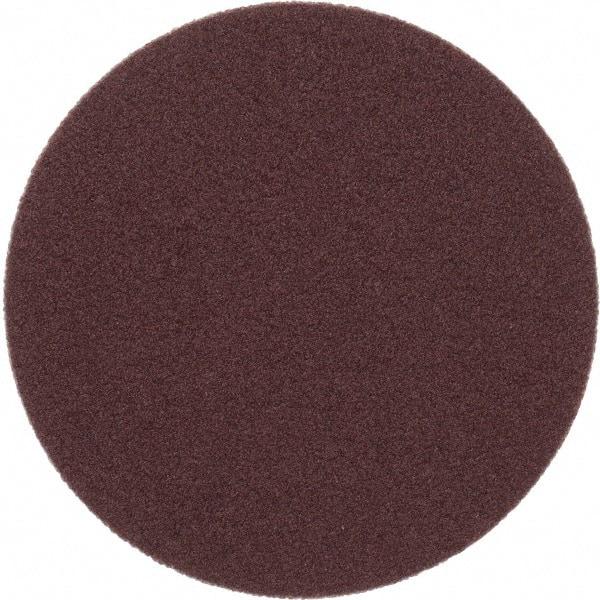 Merit Abrasives - 2" Diam, 120 Grit Aluminum Oxide Adhesive PSA Disc - Medium Grade, Black, Cloth Backing, Flexible - Industrial Tool & Supply