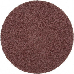 Merit Abrasives - 3" Diam, 36 Grit Aluminum Oxide Adhesive PSA Disc - Very Coarse, Black, Cloth Backing, Flexible - Industrial Tool & Supply