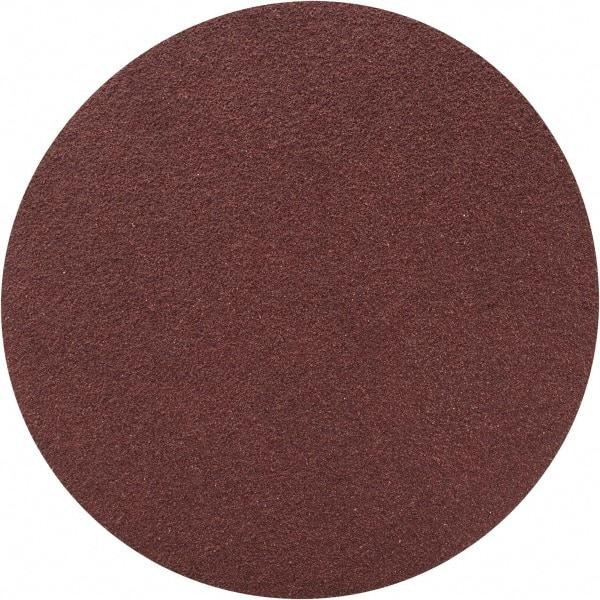 Merit Abrasives - 3" Diam, 100 Grit Aluminum Oxide Adhesive PSA Disc - Medium Grade, Black, Cloth Backing, Flexible - Industrial Tool & Supply