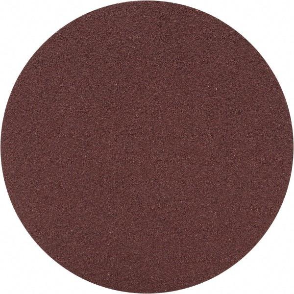 Merit Abrasives - 3" Diam, 120 Grit Aluminum Oxide Adhesive PSA Disc - Medium Grade, Black, Cloth Backing, Flexible - Industrial Tool & Supply