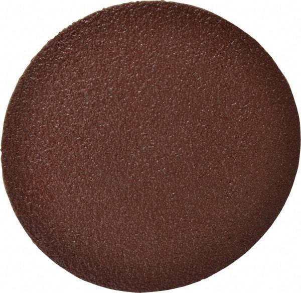 Merit Abrasives - 5" Diam, 36 Grit Aluminum Oxide Adhesive PSA Disc - Very Coarse, Black, Cloth Backing, Flexible - Industrial Tool & Supply