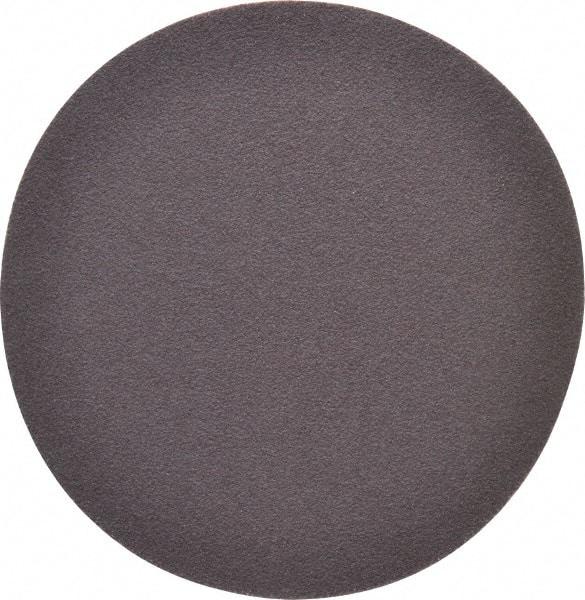 Merit Abrasives - 5" Diam, 80 Grit Aluminum Oxide Adhesive PSA Disc - Coarse Grade, Black, Cloth Backing, Flexible - Industrial Tool & Supply