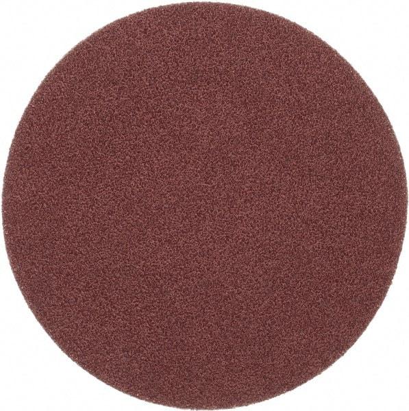 Merit Abrasives - 6" Diam, 40 Grit Aluminum Oxide Adhesive PSA Disc - Very Coarse, Black, Cloth Backing, Flexible - Industrial Tool & Supply