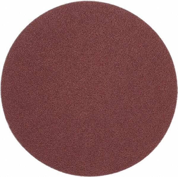 Merit Abrasives - 6" Diam, 50 Grit Aluminum Oxide Adhesive PSA Disc - Coarse Grade, Black, Cloth Backing, Flexible - Industrial Tool & Supply