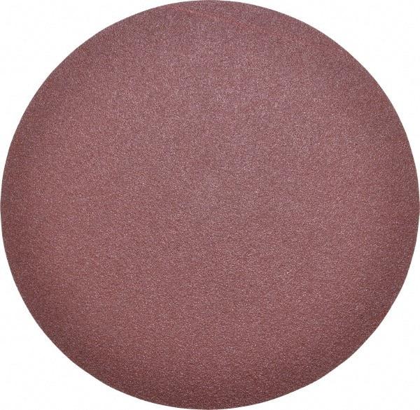 Merit Abrasives - 6" Diam, 120 Grit Aluminum Oxide Adhesive PSA Disc - Medium Grade, Black, Cloth Backing, Flexible - Industrial Tool & Supply