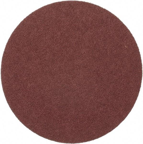 Merit Abrasives - 8" Diam, 36 Grit Aluminum Oxide Adhesive PSA Disc - Very Coarse, Black, Cloth Backing, Flexible - Industrial Tool & Supply
