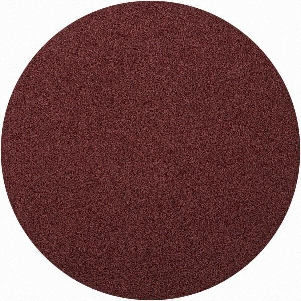 Merit Abrasives - 8" Diam, 50 Grit Aluminum Oxide Adhesive PSA Disc - Coarse Grade, Black, Cloth Backing, Flexible - Industrial Tool & Supply