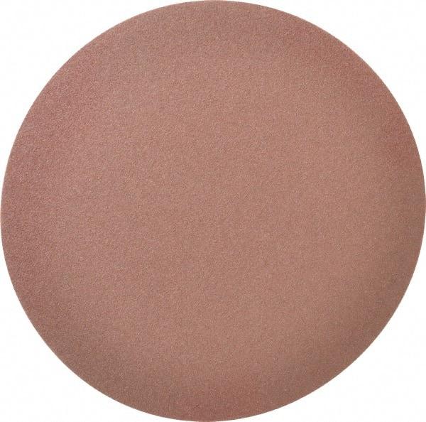 Merit Abrasives - 8" Diam, 60 Grit Aluminum Oxide Adhesive PSA Disc - Coarse Grade, Black, Cloth Backing, Flexible - Industrial Tool & Supply