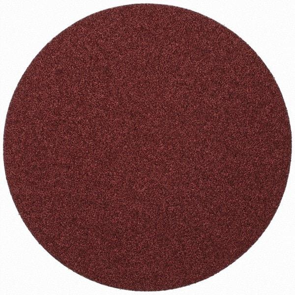 Merit Abrasives - 9" Diam, 36 Grit Aluminum Oxide Adhesive PSA Disc - Very Coarse, Black, Cloth Backing, Flexible - Industrial Tool & Supply