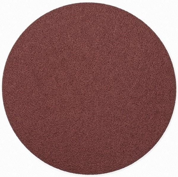 Merit Abrasives - 9" Diam, 40 Grit Aluminum Oxide Adhesive PSA Disc - Very Coarse, Black, Cloth Backing, Flexible - Industrial Tool & Supply