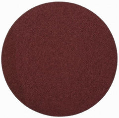 Merit Abrasives - 9" Diam, 50 Grit Aluminum Oxide Adhesive PSA Disc - Coarse Grade, Black, Cloth Backing, Flexible - Industrial Tool & Supply