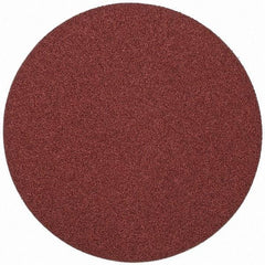 Merit Abrasives - 10" Diam, 36 Grit Aluminum Oxide Adhesive PSA Disc - Very Coarse, Black, Cloth Backing, Flexible - Industrial Tool & Supply