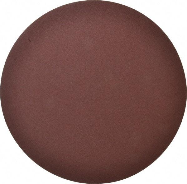 Merit Abrasives - 10" Diam, 80 Grit Aluminum Oxide Adhesive PSA Disc - Coarse Grade, Black, Cloth Backing, Flexible, Use with Stationary Disc Sanders - Industrial Tool & Supply