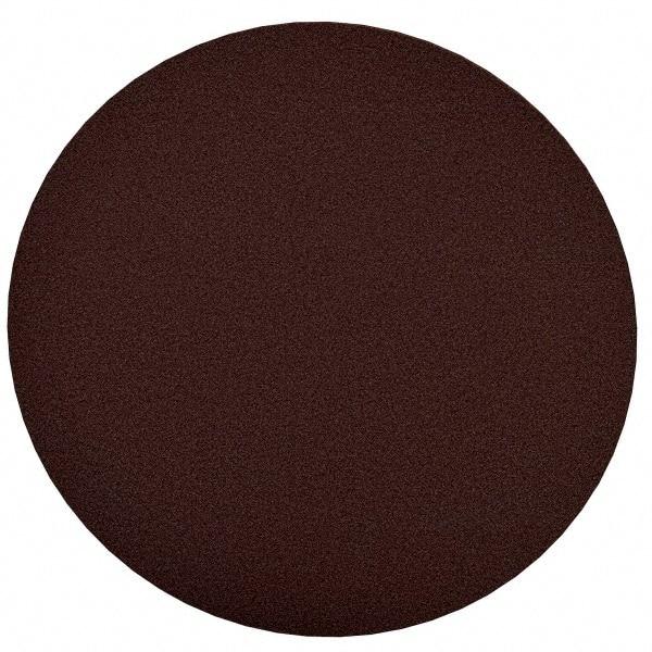 Merit Abrasives - 10" Diam, 120 Grit Aluminum Oxide Adhesive PSA Disc - Medium Grade, Black, Cloth Backing, Flexible, Use with Stationary Disc Sanders - Industrial Tool & Supply