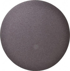 Merit Abrasives - 12" Diam, 36 Grit Aluminum Oxide Adhesive PSA Disc - Very Coarse, Black, Cloth Backing, Flexible - Industrial Tool & Supply