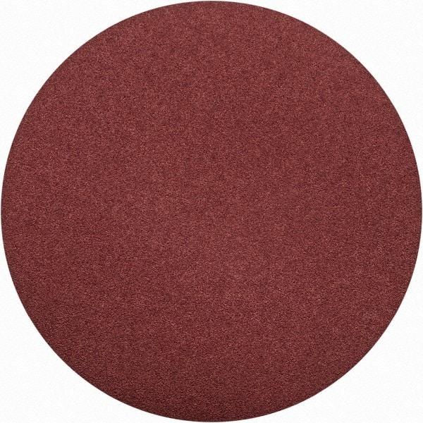 Merit Abrasives - 15" Diam, 50 Grit Aluminum Oxide Adhesive PSA Disc - Coarse Grade, Black, Cloth Backing, Flexible, Use with Stationary Disc Sanders - Industrial Tool & Supply