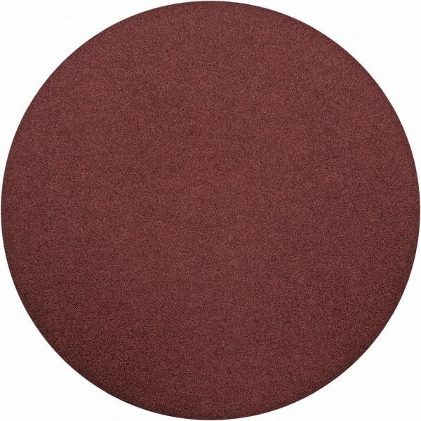 Merit Abrasives - 15" Diam, 80 Grit Aluminum Oxide Adhesive PSA Disc - Coarse Grade, Black, Cloth Backing, Flexible, Use with Stationary Disc Sanders - Industrial Tool & Supply