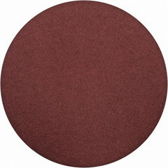 Merit Abrasives - 15" Diam, 80 Grit Aluminum Oxide Adhesive PSA Disc - Coarse Grade, Black, Cloth Backing, Flexible, Use with Stationary Disc Sanders - Industrial Tool & Supply