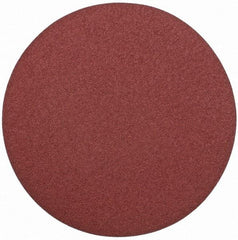 Merit Abrasives - 20" Diam, 40 Grit Aluminum Oxide Adhesive PSA Disc - Very Coarse, Black, Cloth Backing, Flexible - Industrial Tool & Supply