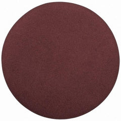 Merit Abrasives - 20" Diam, 100 Grit Aluminum Oxide Adhesive PSA Disc - Medium Grade, Black, Cloth Backing, Flexible, Use with Stationary Disc Sanders - Industrial Tool & Supply
