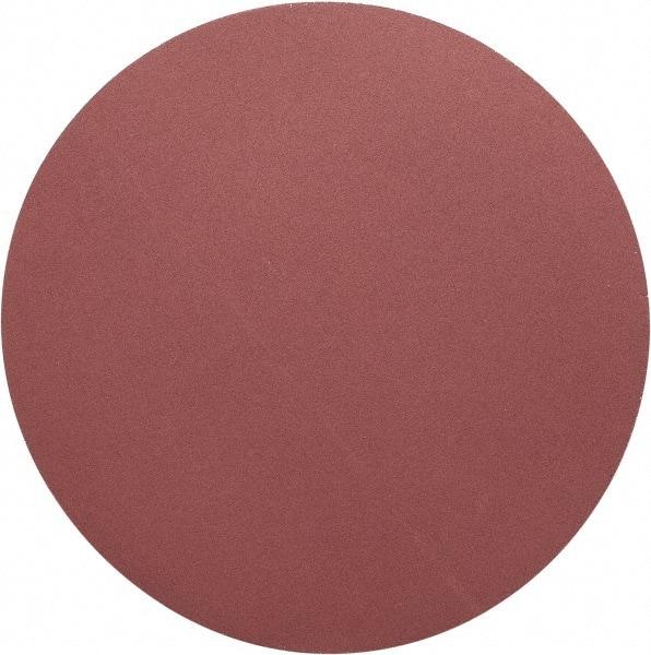 Merit Abrasives - 20" Diam, 120 Grit Aluminum Oxide Adhesive PSA Disc - Medium Grade, Black, Cloth Backing, Flexible, Use with Stationary Disc Sanders - Industrial Tool & Supply