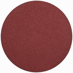 Merit Abrasives - 24" Diam, 36 Grit Aluminum Oxide Adhesive PSA Disc - Very Coarse, Black, Cloth Backing, Flexible - Industrial Tool & Supply