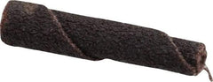 Merit Abrasives - 1/4" Max Roll Diam x 1-1/2" OAL, 60 Grit Aluminum Oxide Straight Cartridge Roll - 1/8" Pilot Hole Diam, Medium Grade - Industrial Tool & Supply