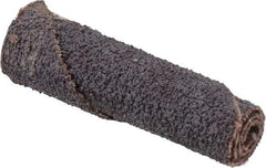 Merit Abrasives - 3/8" Max Roll Diam x 1-1/2" OAL, 60 Grit Aluminum Oxide Straight Cartridge Roll - 1/8" Pilot Hole Diam, Medium Grade - Industrial Tool & Supply