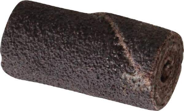 Merit Abrasives - 1/2" Max Roll Diam x 1" OAL, 60 Grit Aluminum Oxide Straight Cartridge Roll - 1/8" Pilot Hole Diam, Medium Grade - Industrial Tool & Supply