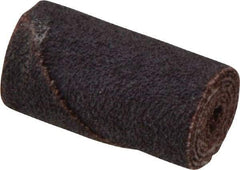 Merit Abrasives - 3/4" Max Roll Diam x 1-1/2" OAL, 60 Grit Aluminum Oxide Straight Cartridge Roll - 3/16" Pilot Hole Diam, Medium Grade - Industrial Tool & Supply