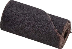 Merit Abrasives - 3/4" Max Roll Diam x 1-1/2" OAL, 60 Grit Aluminum Oxide Straight Cartridge Roll - 1/4" Pilot Hole Diam, Medium Grade - Industrial Tool & Supply