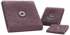 Merit Abrasives - 120 Grit, Fine Grade, Aluminum Oxide Square Pad - 3" Long x 3" Wide x 1/4" Thick, 12,000 Max RPM - Industrial Tool & Supply