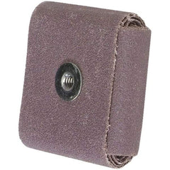 Merit Abrasives - 80 Grit, Medium Grade, Aluminum Oxide Square Pad - 2" Long x 2" Wide x 1/2" Thick - Industrial Tool & Supply