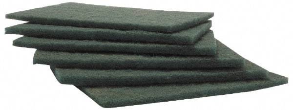 Merit Abrasives - Aluminum Oxide Hand Pad - Green, 6" Wide x 9" Long, Nonwoven - Industrial Tool & Supply