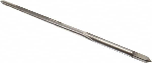 Made in USA - #5/0 Pin, 0.0966" Diam, 0.0719" Small End, 7/64" Diam Straight Shank, 1-3/16" Flute, Taper Pin Reamer - Industrial Tool & Supply