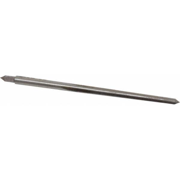 Made in USA - #4/0 Pin, 0.1142" Diam, 0.0869" Small End, 1/8" Diam Straight Shank, 1-5/16" Flute, Taper Pin Reamer - Industrial Tool & Supply