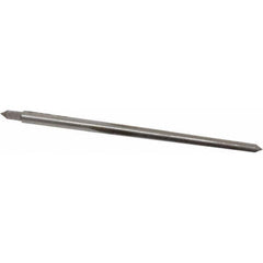 Made in USA - #4/0 Pin, 0.1142" Diam, 0.0869" Small End, 1/8" Diam Straight Shank, 1-5/16" Flute, Taper Pin Reamer - Industrial Tool & Supply