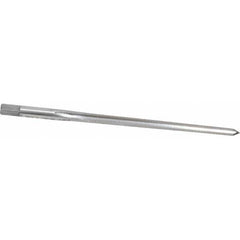 Made in USA - #4 Pin, 0.2604" Diam, 0.2071" Small End, 17/64" Diam Straight Shank, 2-9/16" Flute, Taper Pin Reamer - Industrial Tool & Supply