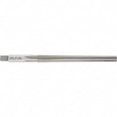 Made in USA - #6 Pin, 0.354" Diam, 0.2773" Small End, 23/64" Diam Straight Shank, 3-11/16" Flute, Taper Pin Reamer - Industrial Tool & Supply