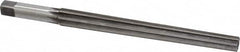 Made in USA - #10 Pin, 0.7216" Diam, 0.5799" Small End, 5/8" Diam Straight Shank, 6-13/16" Flute, Taper Pin Reamer - Industrial Tool & Supply