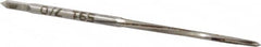 Made in USA - #7/0 Pin, 0.0666" Diam, 0.0497" Small End, 5/64" Diam Straight Shank, 13/16" Flute, Taper Pin Reamer - Industrial Tool & Supply