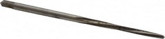 Made in USA - #6/0 Pin, 0.0806" Diam, 0.0611" Small End, 3/32" Diam Straight Shank, 15/16" Flute, Taper Pin Reamer - Industrial Tool & Supply