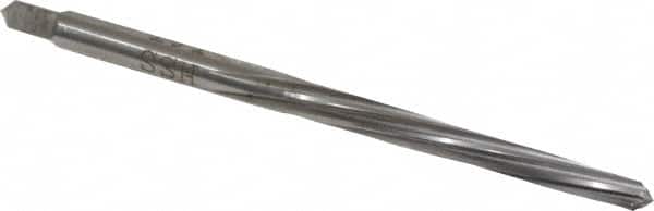 Made in USA - #1 Pin, 0.1798" Diam, 0.1447" Small End, 3/16" Diam Straight Shank, 1-11/16" Flute, Taper Pin Reamer - Industrial Tool & Supply