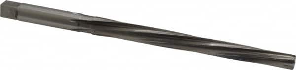 Made in USA - #6 Pin, 0.354" Diam, 0.2773" Small End, 23/64" Diam Straight Shank, 3-11/16" Flute, Taper Pin Reamer - Industrial Tool & Supply