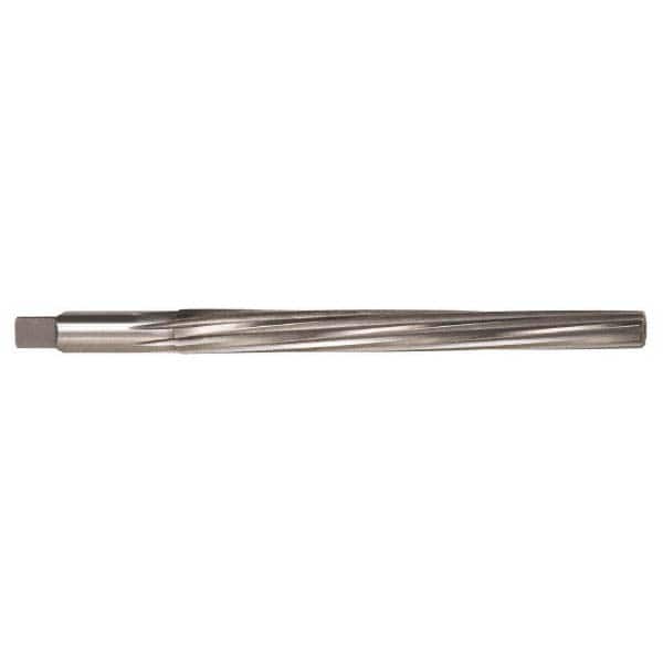 Alvord Polk - #9 Pin, 0.6066" Diam, 0.4805" Small End, 9/16" Diam Straight Shank, 6-1/16" Flute, Taper Pin Reamer - Industrial Tool & Supply