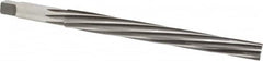 Made in USA - #10 Pin, 0.7216" Diam, 0.5799" Small End, 5/8" Diam Straight Shank, 6-13/16" Flute, Taper Pin Reamer - Industrial Tool & Supply